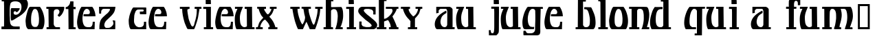 Пример написания шрифтом Bonapart-Modern текста на французском