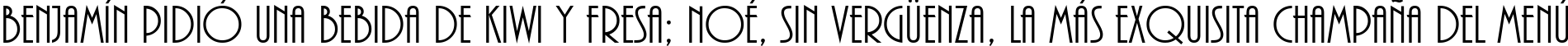 Пример написания шрифтом BONNIE Regular текста на испанском