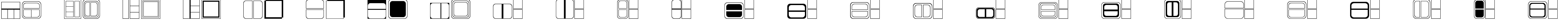 Пример написания английского алфавита шрифтом Boxes