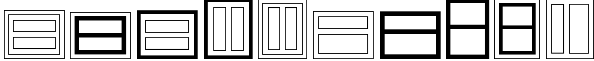 Пример написания цифр шрифтом Boxes