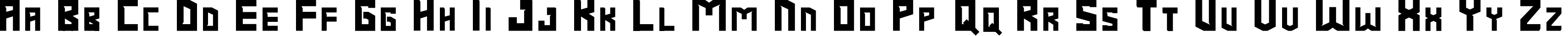 Пример написания английского алфавита шрифтом Braize-Demo