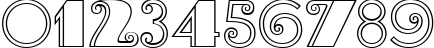 Пример написания цифр шрифтом Brasileiro Two Medium