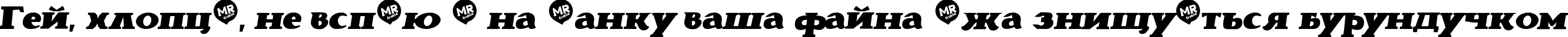 Пример написания шрифтом Brava Italic текста на украинском