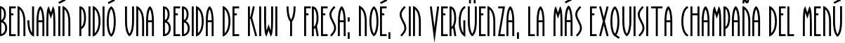 Пример написания шрифтом BraveWorld текста на испанском