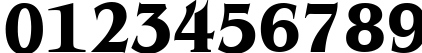 Пример написания цифр шрифтом Brian James Condensed Bold