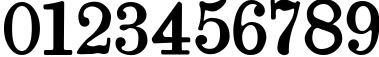 Пример написания цифр шрифтом Brokgauz & Efron