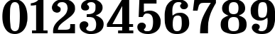 Пример написания цифр шрифтом Bruskovaya 125