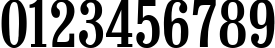 Пример написания цифр шрифтом Bruskovaya_70