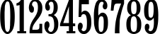 Пример написания цифр шрифтом Bruskovaya Comp Plain110n