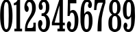 Пример написания цифр шрифтом Bruskovaya65n