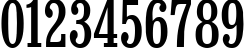 Пример написания цифр шрифтом Bruskovaya80