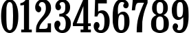 Пример написания цифр шрифтом Bruskovaya90