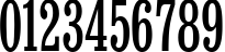 Пример написания цифр шрифтом BruskovayaCTTNarrow