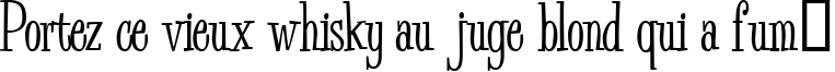 Пример написания шрифтом Bud Easy Medium текста на французском