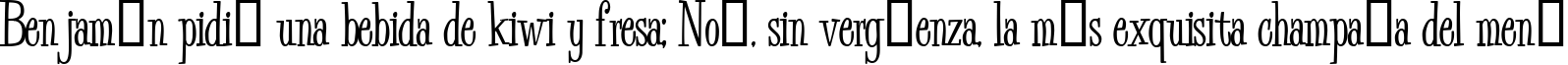 Пример написания шрифтом Bud Easy Medium текста на испанском