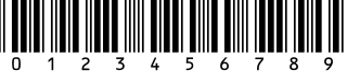 Пример написания цифр шрифтом C39HrP36DlTt