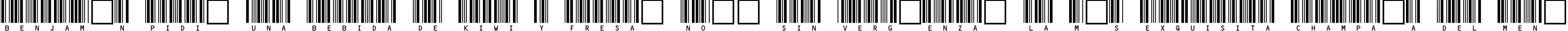 Пример написания шрифтом C39HrP36DlTt текста на испанском