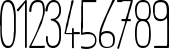 Пример написания цифр шрифтом Cabana