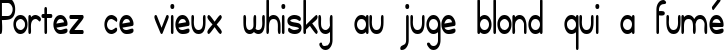 Пример написания шрифтом Calan текста на французском