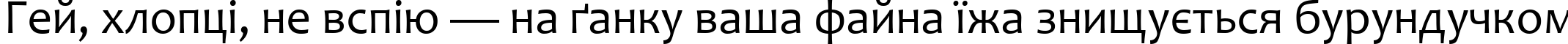 Пример написания шрифтом Candara текста на украинском