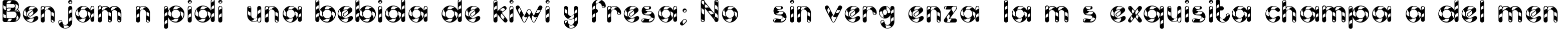 Пример написания шрифтом Candy Cane (Unregistered) текста на испанском