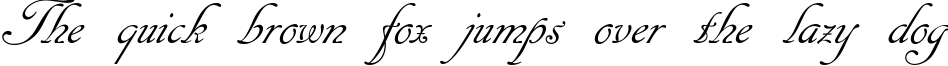 Пример написания шрифтом Cansellarist текста на английском
