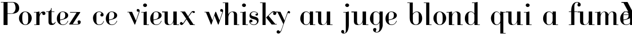 Пример написания шрифтом Cantabile текста на французском