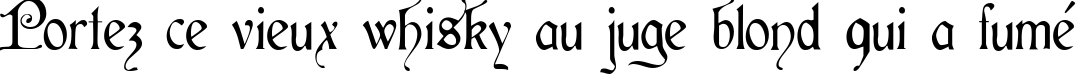 Пример написания шрифтом Cardinal Regular текста на французском