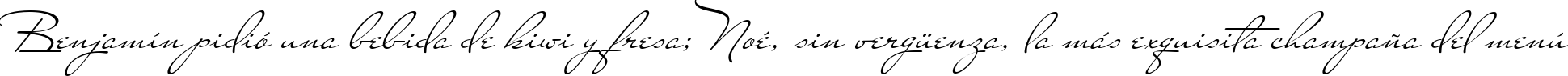 Пример написания шрифтом Carolina текста на испанском