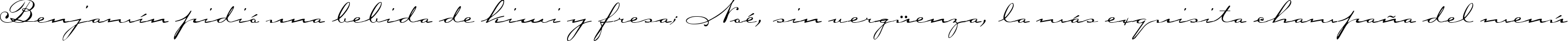 Пример написания шрифтом Carpenter Script текста на испанском