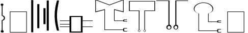 Пример написания цифр шрифтом Carr Electronic Dingbats