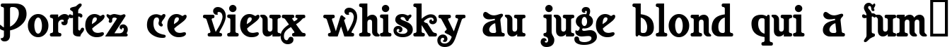 Пример написания шрифтом Casanova текста на французском