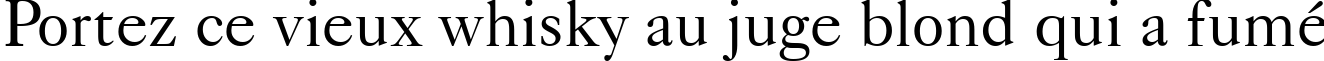Пример написания шрифтом Caslon 540 BT текста на французском