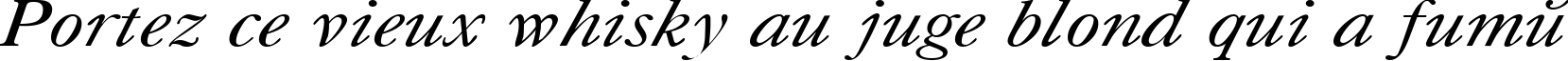 Пример написания шрифтом CaslonCTT Italic текста на французском