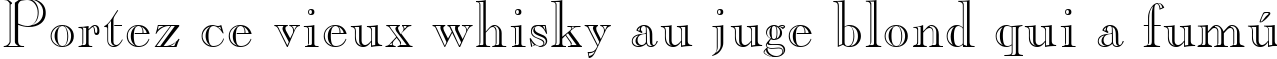 Пример написания шрифтом Casper текста на французском
