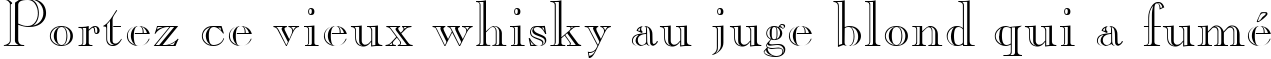 Пример написания шрифтом CasperOpenFace Plain:001.003 текста на французском