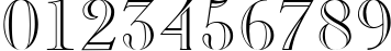 Пример написания цифр шрифтом CasperOpenFace Plain:001.003