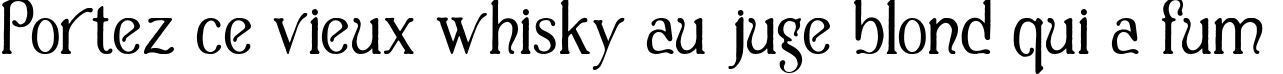 Пример написания шрифтом Casua текста на французском