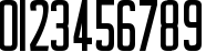 Пример написания цифр шрифтом Casual Hardcore