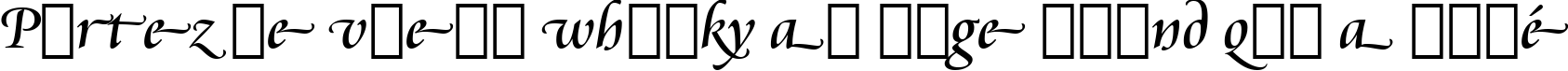 Пример написания шрифтом Cataneo Regular Swash BT текста на французском