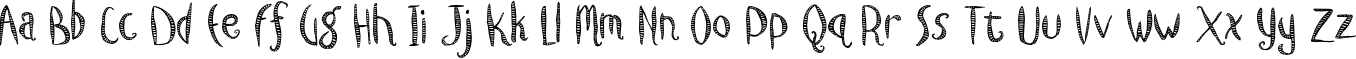 Пример написания английского алфавита шрифтом Caterpillar