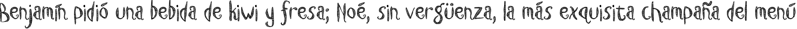 Пример написания шрифтом Caterpillar текста на испанском