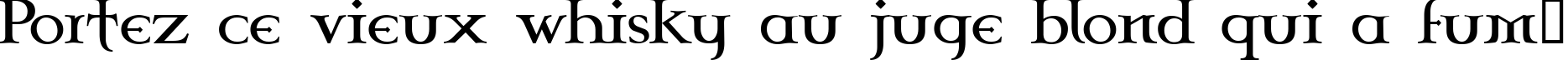 Пример написания шрифтом Celtic Garamond the 2nd текста на французском