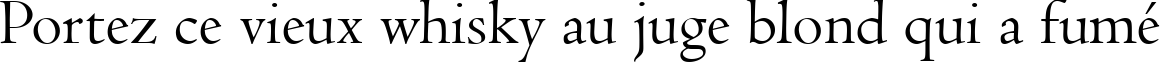 Пример написания шрифтом Centaur текста на французском