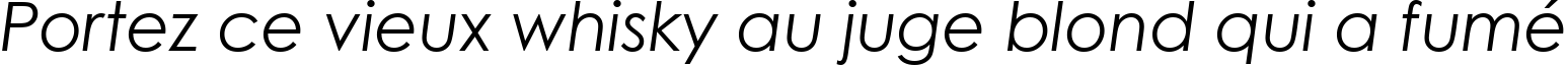 Пример написания шрифтом Century Gothic Italic текста на французском