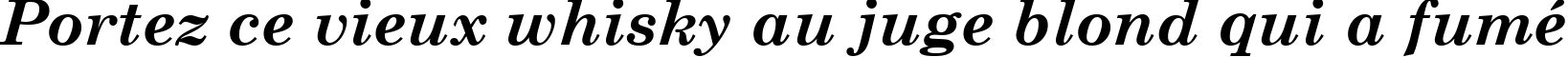 Пример написания шрифтом Century Schoolbook Bold Italic текста на французском