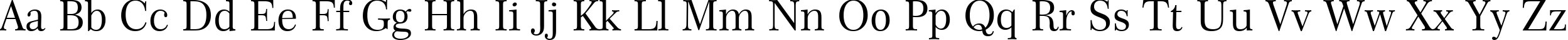 Пример написания английского алфавита шрифтом Century 751 BT