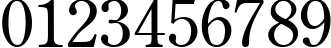Пример написания цифр шрифтом CenturyOld