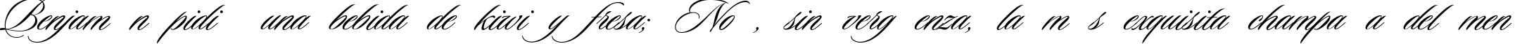 Пример написания шрифтом Ceremonious One текста на испанском
