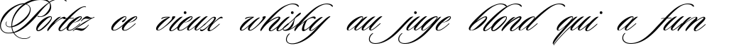 Пример написания шрифтом Ceremonious Two текста на французском